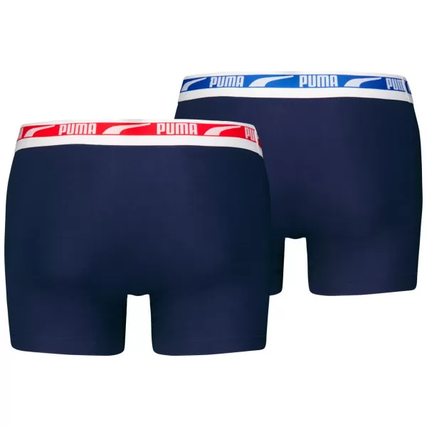  Мъжки боксерки PUMA MEN EVERYDAY MULTI LOGO BOXER 2P 93832503 ФЛОТСКО КОМБО 