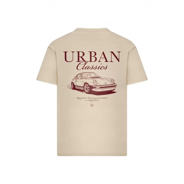  Мъжка тениска URBAN CLASSICS TB8755 БЯЛ/ПЯСЪЧЕН 