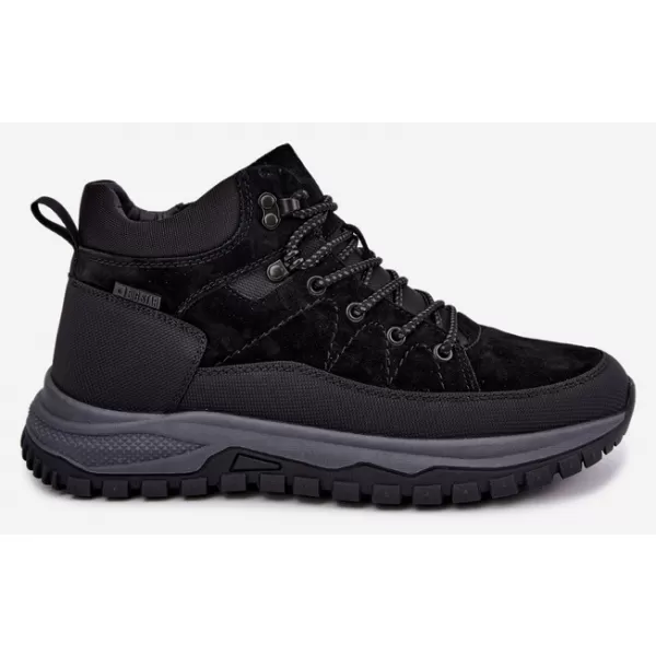  Мъжки зимни боти BIG STAR SHOES UU174246 ЧЕРЕН 