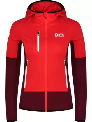 Дамски суичър powerfleece NORDBLANC RAVINE NBSFL8336 ЧЕРВЕНО