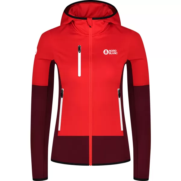  Дамски суичър powerfleece NORDBLANC RAVINE NBSFL8336 ЧЕРВЕНО 