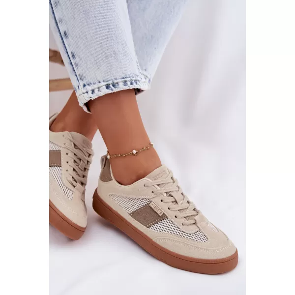 Дамски кецове BIG STAR SHOES TT274759 БЕЖОВО 