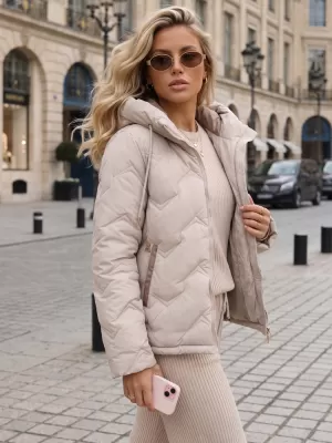 Дамско яке DSTREET TY5945 БЕЖОВО