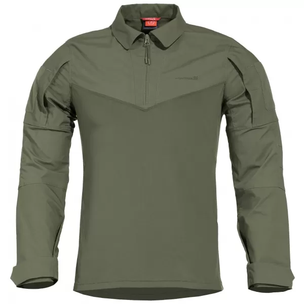  Мъжка тениска с дълъг ръкав PENTAGON RANGER SHIRT K02013 КАМУФЛАЖНО ЗЕЛЕНО 