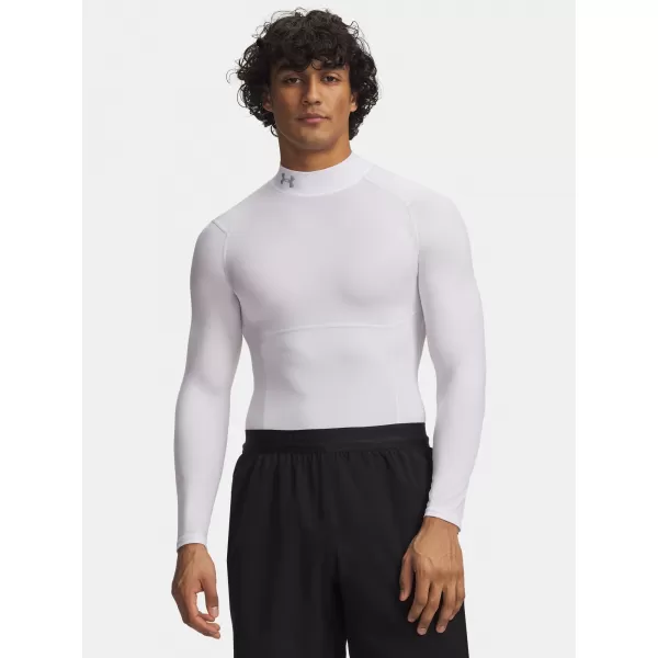  Мъжка тениска UNDER ARMOUR UA HG ELITE COMP MOCK LS 6015385-100 БЯЛО 