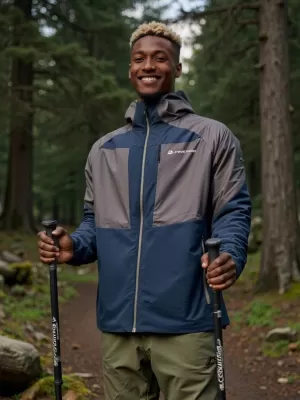 Мъжко яке за открито ALPINE PRO TEMUN ЛУНЕН ОКЕАН