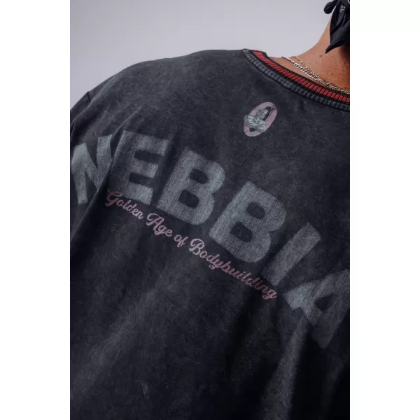  Мъжки тениски NEBBIA OLYMPIA HEAVYWEIGHT COTTON 941 ЧЕРЕН 
