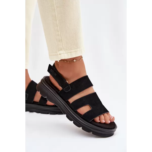  Дамски сандали BIG STAR SHOES TT274484 ЧЕРЕН 