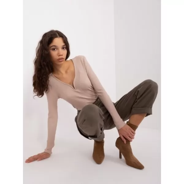  Дамска блуза BASIC FEEL GOOD RV-BZ-9206.20 БЕЖОВО 