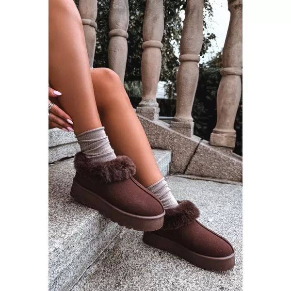  Дамски снежни човеци BIG STAR SHOES UU274203 КАФЯВИ/БЕЖОВИ СЕНКИ 