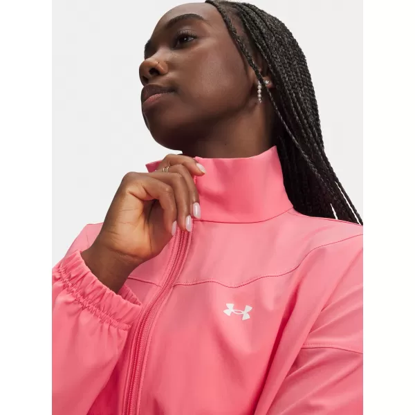  Дамско яке UNDER ARMOUR RIVAL WOVEN JACKET 1389631-600 РОЗОВО 