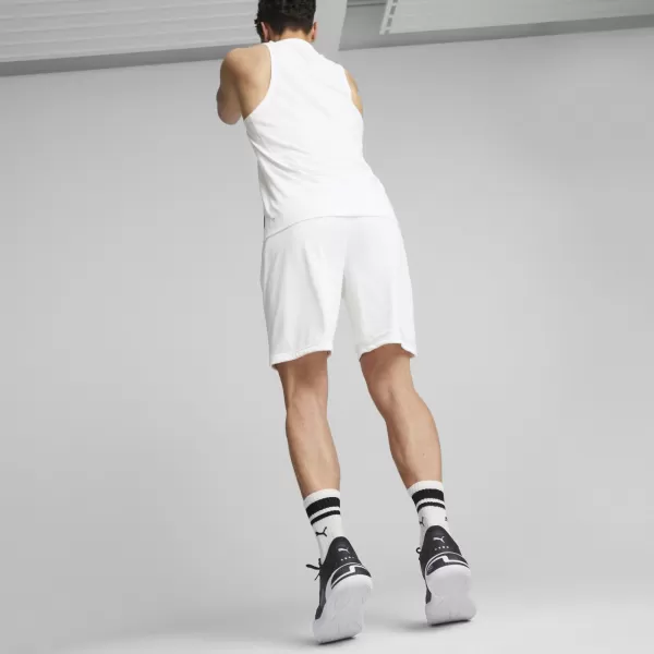  Мъжки шорти PUMA HOOPS TEAM PRACTICE SHORT 676641-02 БЯЛА ПУМА 
