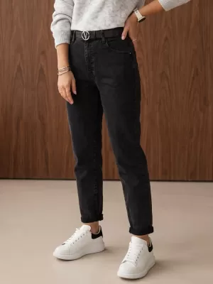 Дамски дънки DSTREET 1 UY3239 ЧЕРЕН