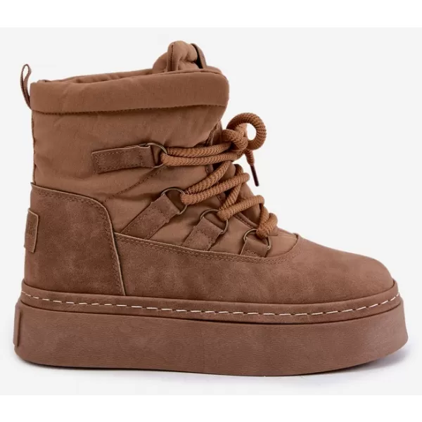  Дамски снежни човеци BIG STAR SHOES UU274190 КАФЯВО/БЕЖОВО 