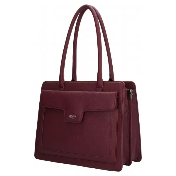  Дамска чанта CHARM LONDON Monaco 25422 Bordeaux red ЧЕРВЕНО БОРДО 