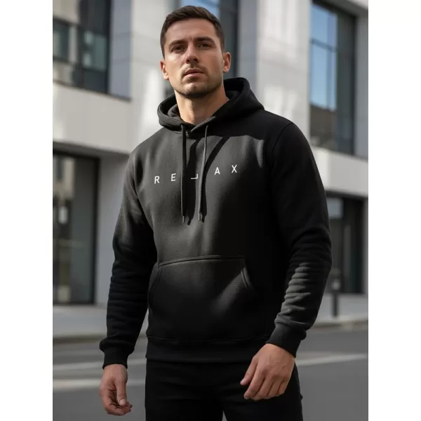  Мъжки суичър DSTREET NX0001B-BK ЧЕРЕН 
