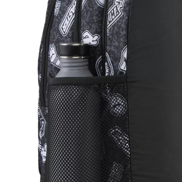  Раница PUMA ACADEMY AOP BACKPACK 09115025 PUMA BLACK/RUNNING ICONS AOP 