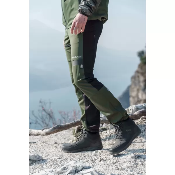  Мъжки водоустойчив мултиспортен панталон NORDBLANC RIDGEWALK NBSPM8325 ТЪМНО ЗЕЛЕНО 