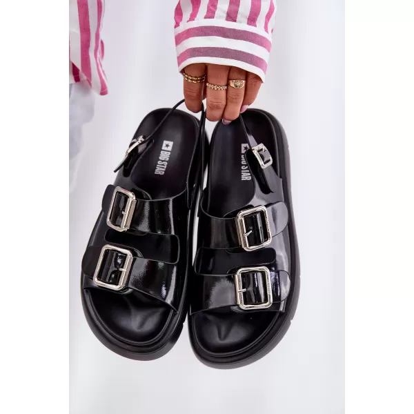  Дамски сандали BIG STAR SHOES RR274662 ЧЕРЕН 
