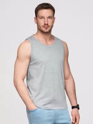 Мъжки потник OMBRE OM-TSBT-0272 СИВ МЕЛАНЖ