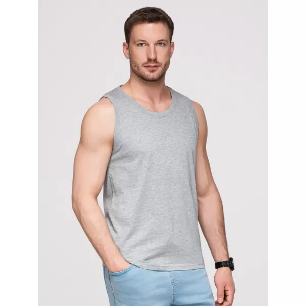  Мъжки потник OMBRE OM-TSBT-0272 СИВ МЕЛАНЖ 