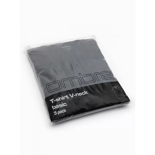  Мъжка тениска OMBRE OM-TSBS-0281 ЧЕРЕН 