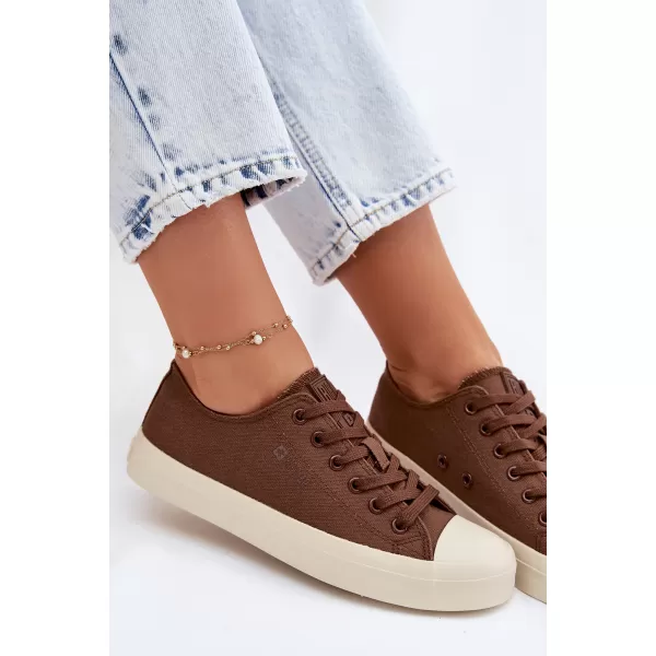  Дамски кецове BIG STAR SHOES TT274123 КАФЯВО/БЕЖОВО 