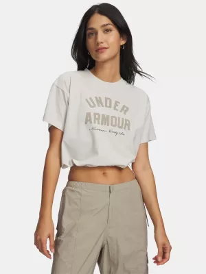Дамска тениска UNDER ARMOUR BUNGEE HEM TEE 6010950-110 БЯЛО