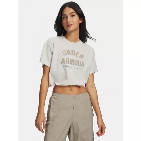  Дамска тениска UNDER ARMOUR BUNGEE HEM TEE 6010950-110 БЯЛО 