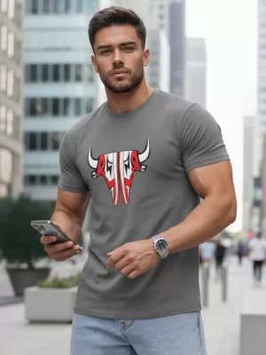 Мъжка тениска DSTREET RX4931 ТЪМНО СИВО