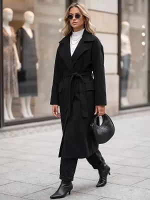 Дамско палто DSTREET NY0784 ЧЕРЕН