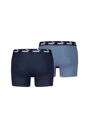 Мъжки боксерки PUMA ELEMENTS MEN BASIC BOXERS 2P 93875310 ДЕНИМ