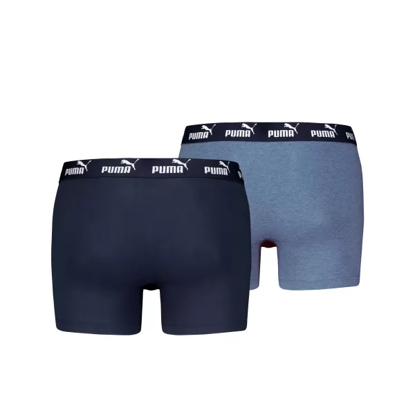  Мъжки боксерки PUMA ELEMENTS MEN BASIC BOXERS 2P 93875310 ДЕНИМ 