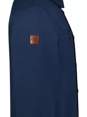 Мъжка фланелена риза NORDBLANC HAZE NBSSM8370 СИНЬО