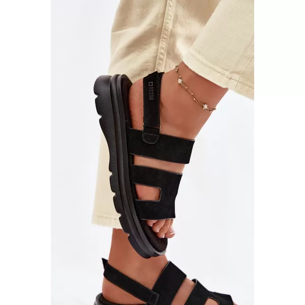  Дамски сандали BIG STAR SHOES TT274484 ЧЕРЕН 