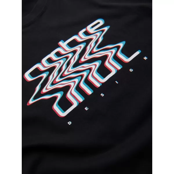  Мъжка тениска OMBRE OM-TSPT-0286 ЧЕРЕН 