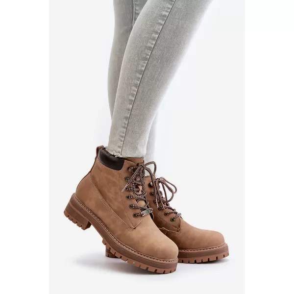  Дамски боти BIG STAR SHOES OO274A289 КАФЯВО/БЕЖОВО 