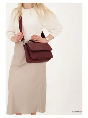 Дамска чанта CHARM LONDON Mulberry street W00404 Bordeaux red ЧЕРВЕНО БОРДО