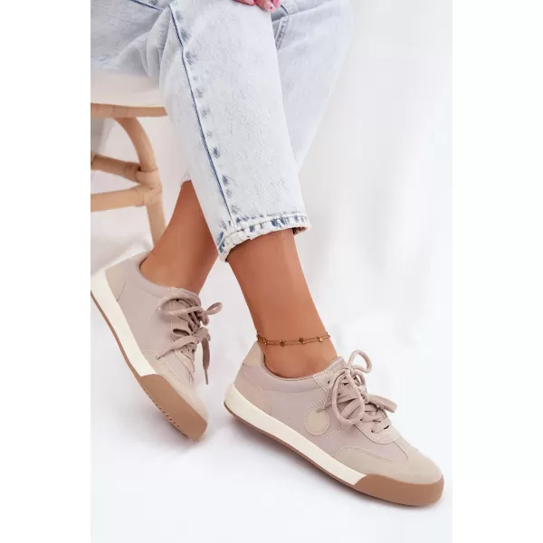  Дамски кецове BIG STAR SHOES UU274001 БЕЖОВО 