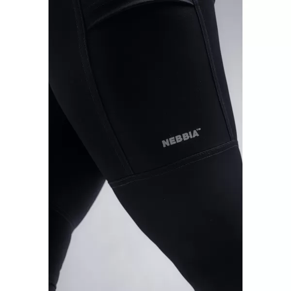  Оформящ клин с висока талия и джобове NEBBIA PRIMAL 851 ЧЕРЕН 