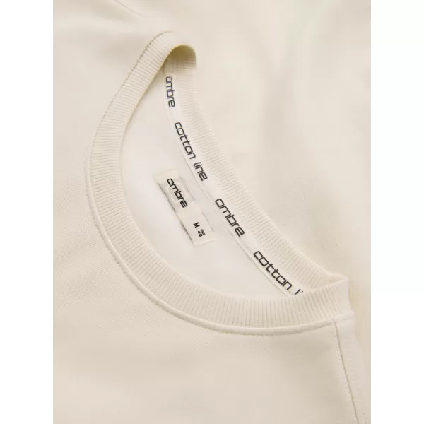  Мъжки суичър OMBRE OM-SSBN-0271 СМЕТАНА 