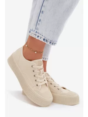 Дамски кецове BIG STAR SHOES TT274271 БЕЖОВО