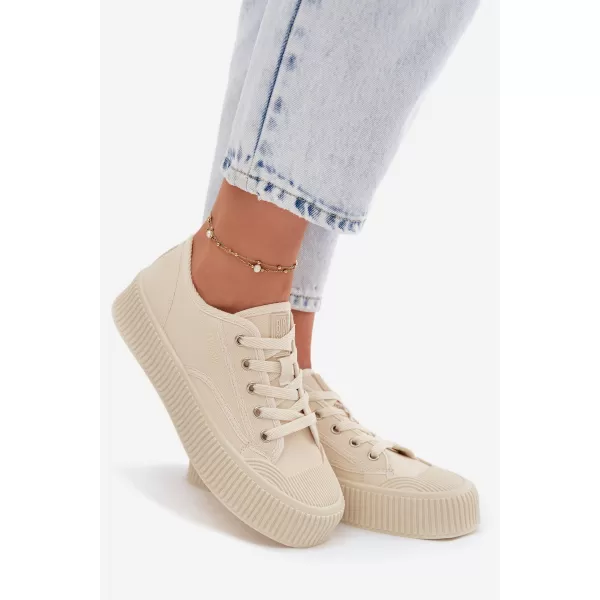  Дамски кецове BIG STAR SHOES TT274271 БЕЖОВО 