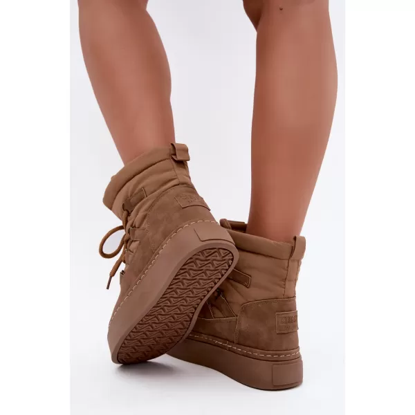  Дамски снежни човеци BIG STAR SHOES UU274190 КАФЯВО/БЕЖОВО 
