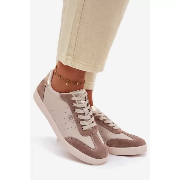  Дамски кецове S.BARSKI LR61-7091 БЕЖОВО 