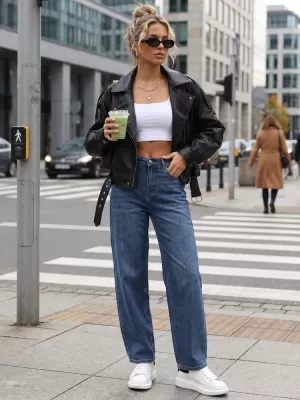 Дамски панталон DSTREET UY3096 СИНЬО