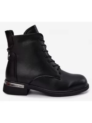 Дамски боти до глезена VINCEZA 86450 ЧЕРЕН