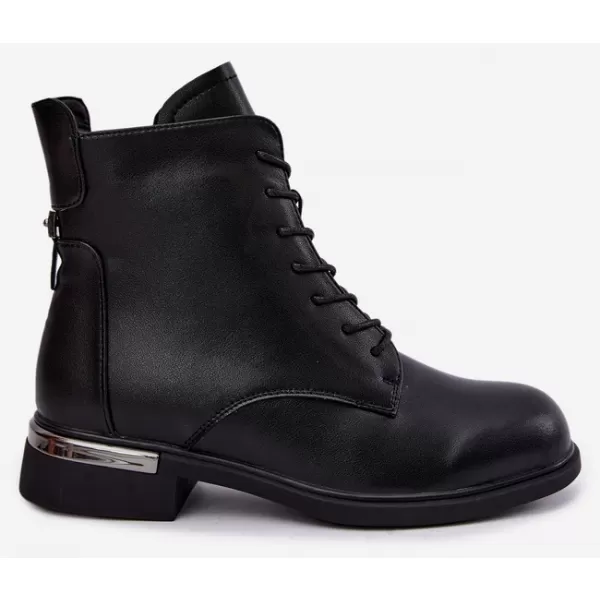  Дамски боти до глезена VINCEZA 86450 ЧЕРЕН 