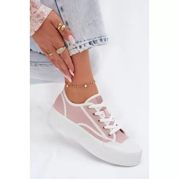  Дамски кецове BIG STAR SHOES TT274270 РОЗОВО 