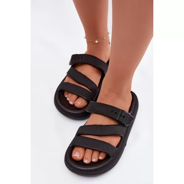  Дамски чехли BIG STAR SHOES TT274A037 ЧЕРЕН 